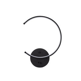 Opviq Moon - 13328 Lámpara de pared negra con LED integral